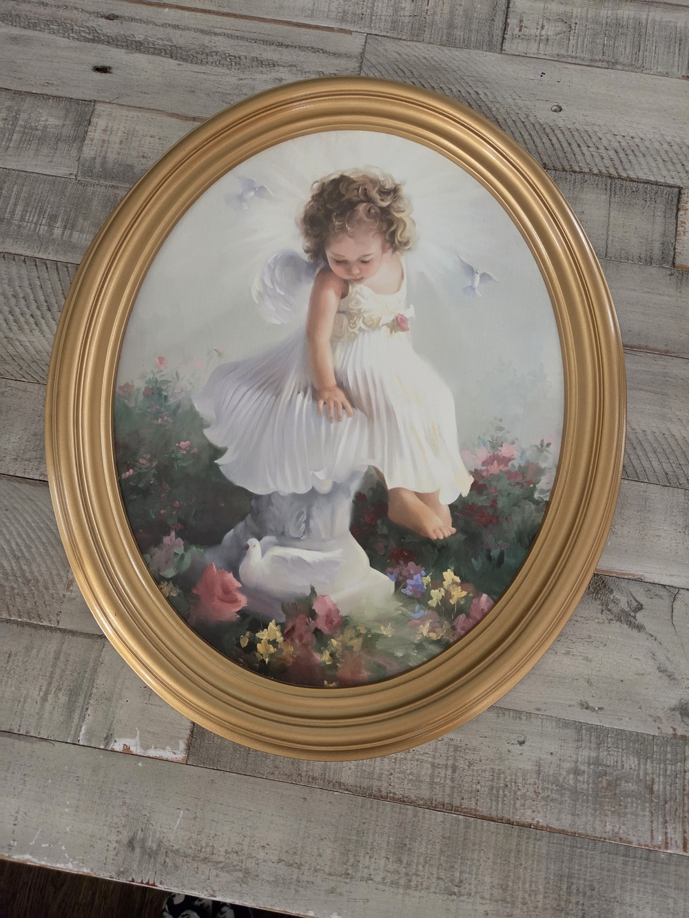 Beautiful Vintage Angel Art Print By Joyce Birkenstock